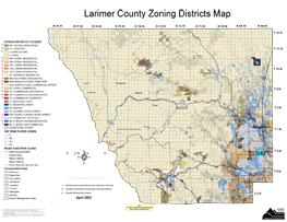Larimer County Road Map Gis Map Products | Larimer County