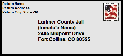 mail inmate jail larimer calls phone address county mailing envelope