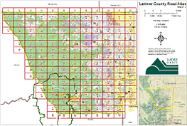 Larimer County Road Map Gis Map Products | Larimer County